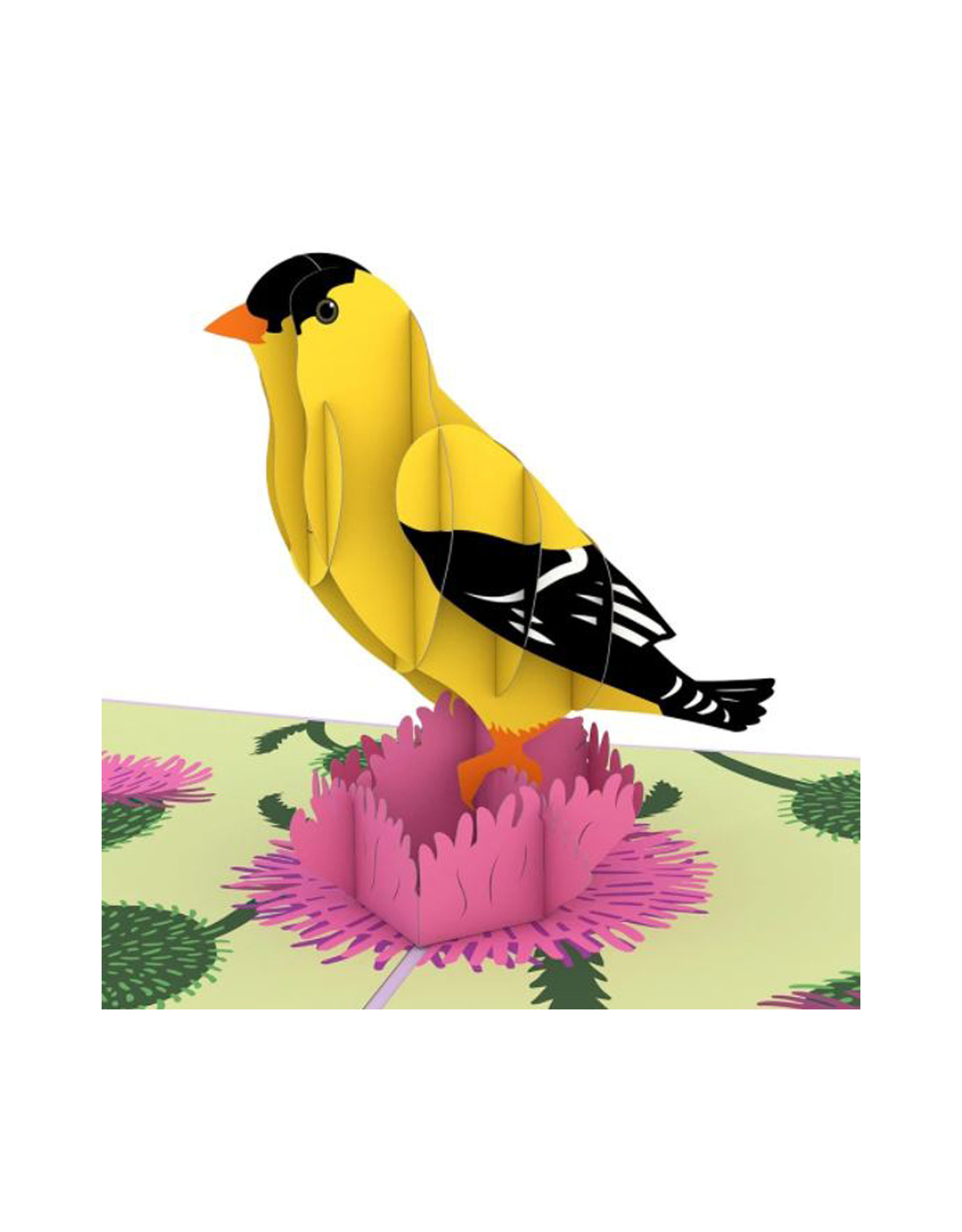3D Popup Goldfinch Card