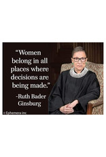 Women Belong In All Places RBG Magnet