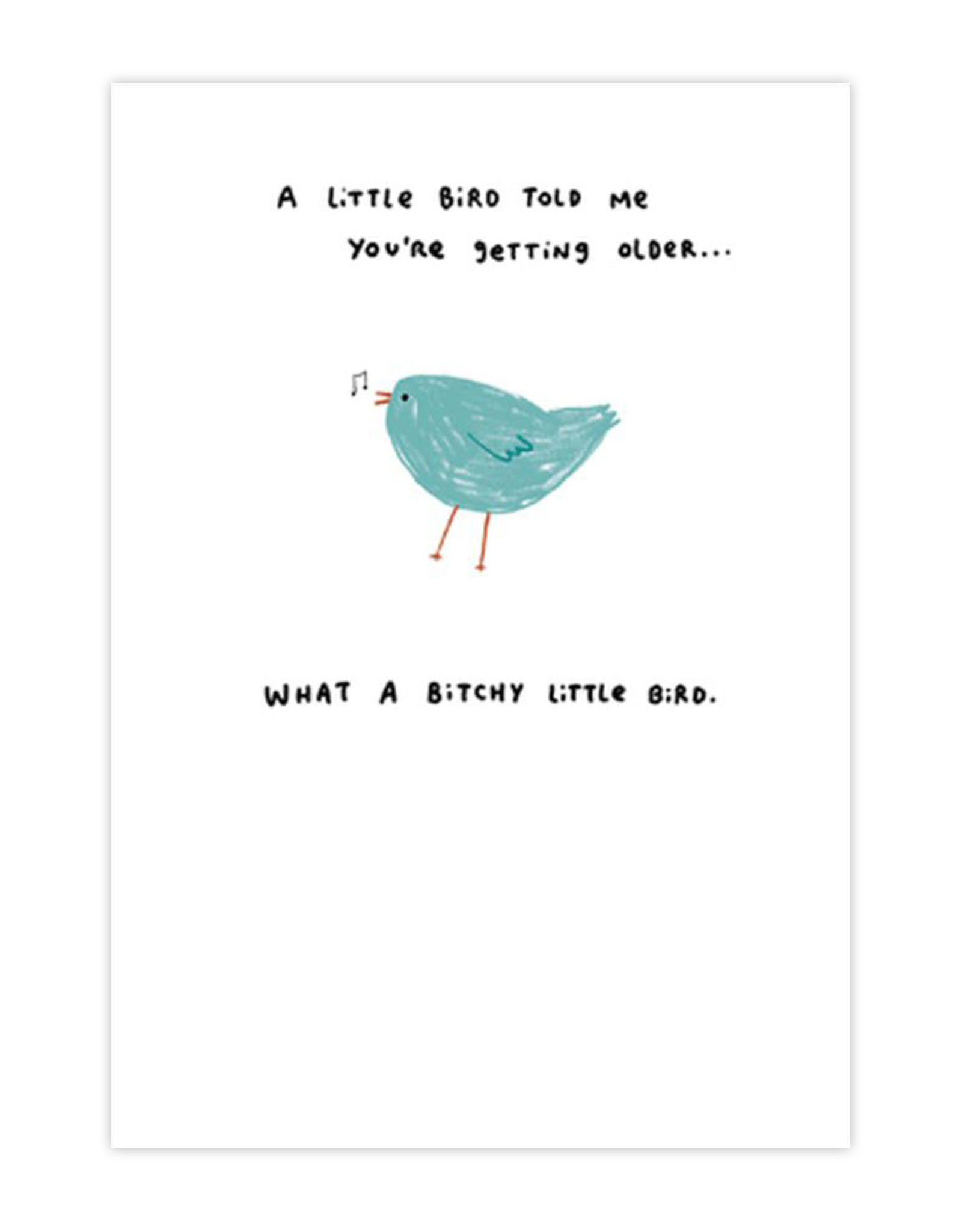 Bitchy Bird Birthday Card