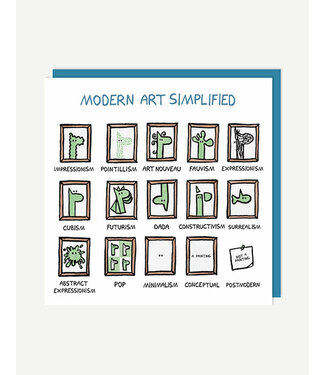 Modern Art Simplified Card