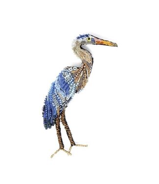 Blue Heron Brooch Pin