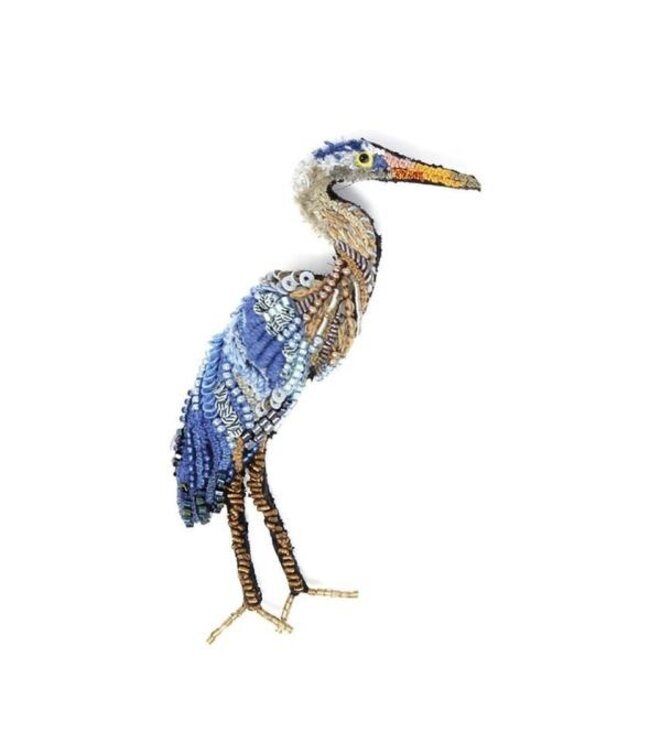 Blue Heron Brooch