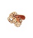 Ruby Octopus Brooch Pin