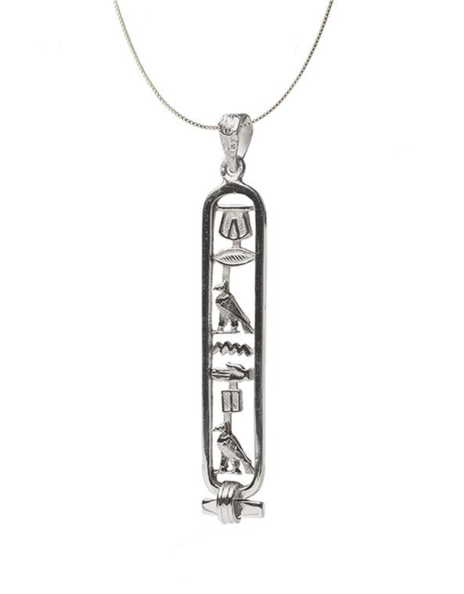 Sterling Silver Open Cartouche