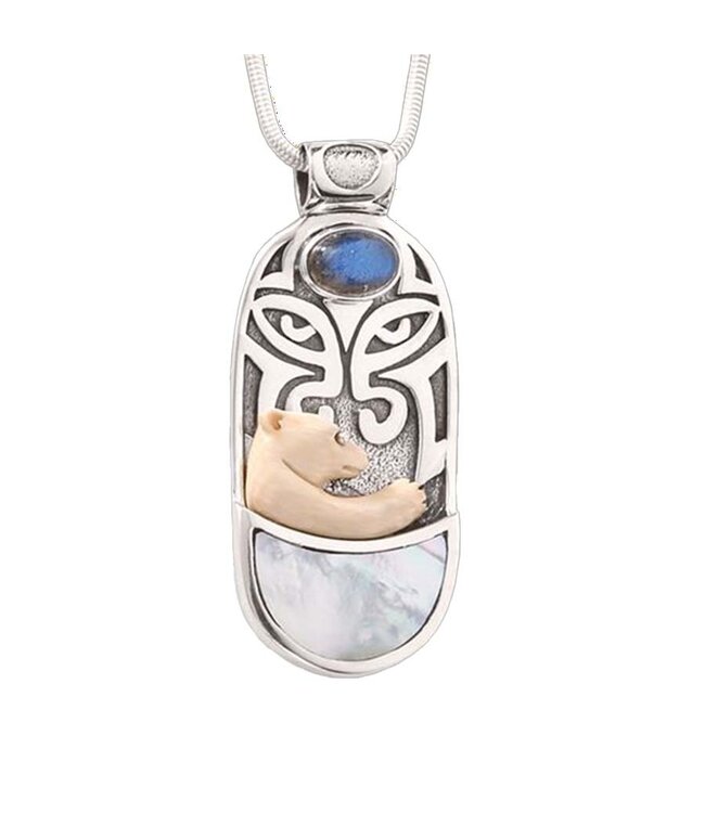 Totem Bear Fossil Necklace