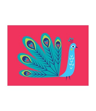 Spectacular Peacock Card