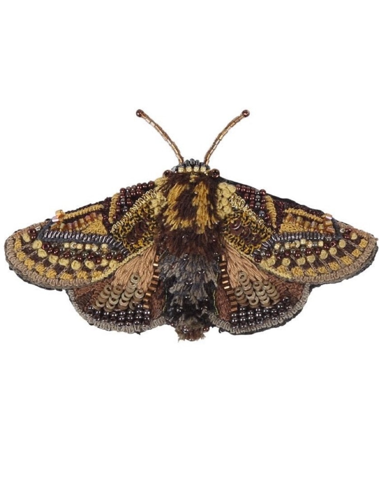 Gold Moth Brooch Pin