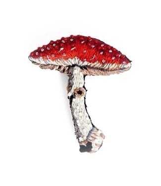 Fly Amanita Mushroom Brooch