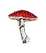Fly Amanita Mushroom Brooch