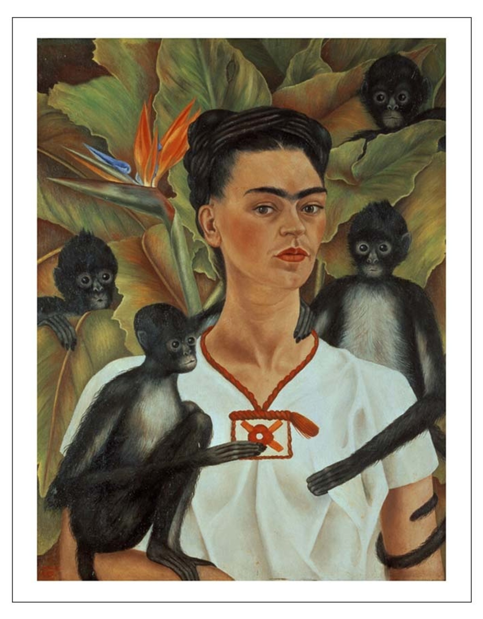 Self-Portrait with Monkeys Print