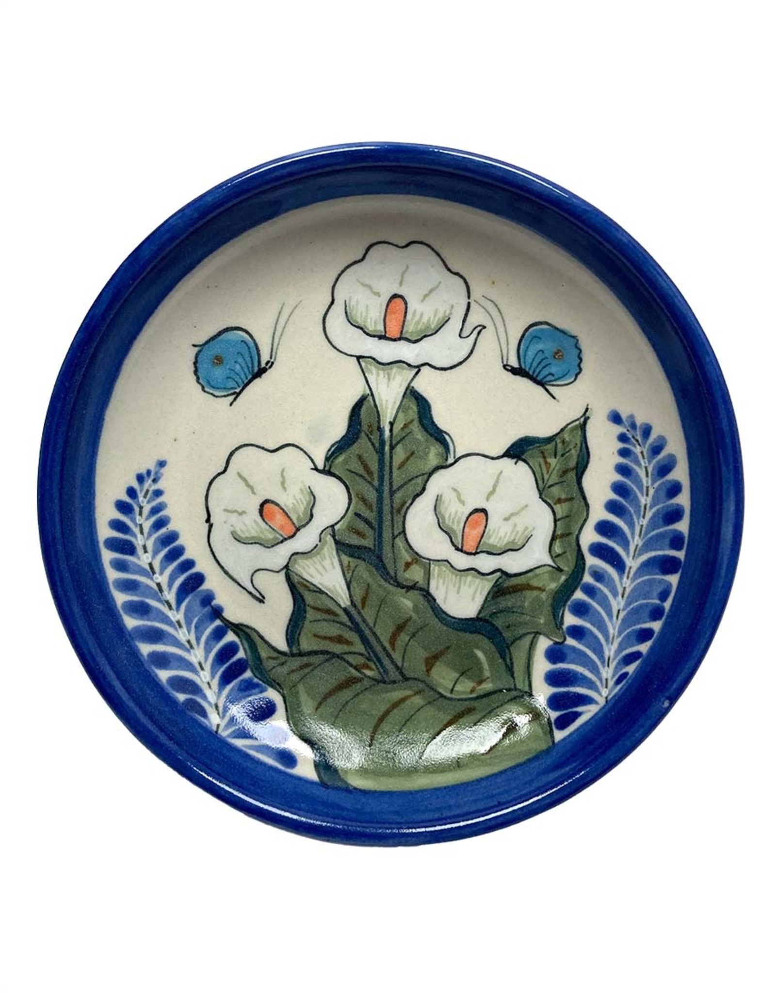 Stoneware Calla Lily Plate