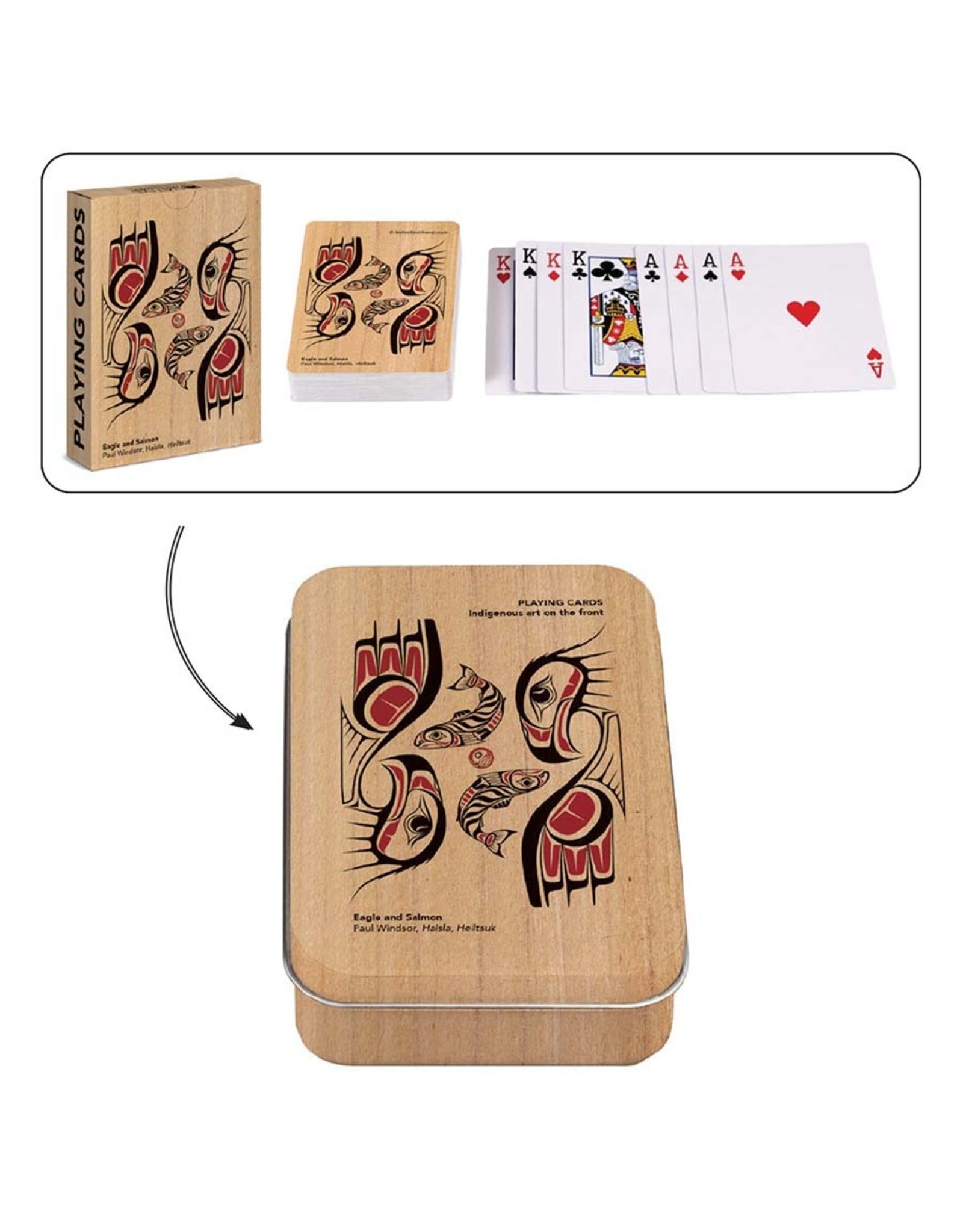 Eagle & Salmon Playing Cards