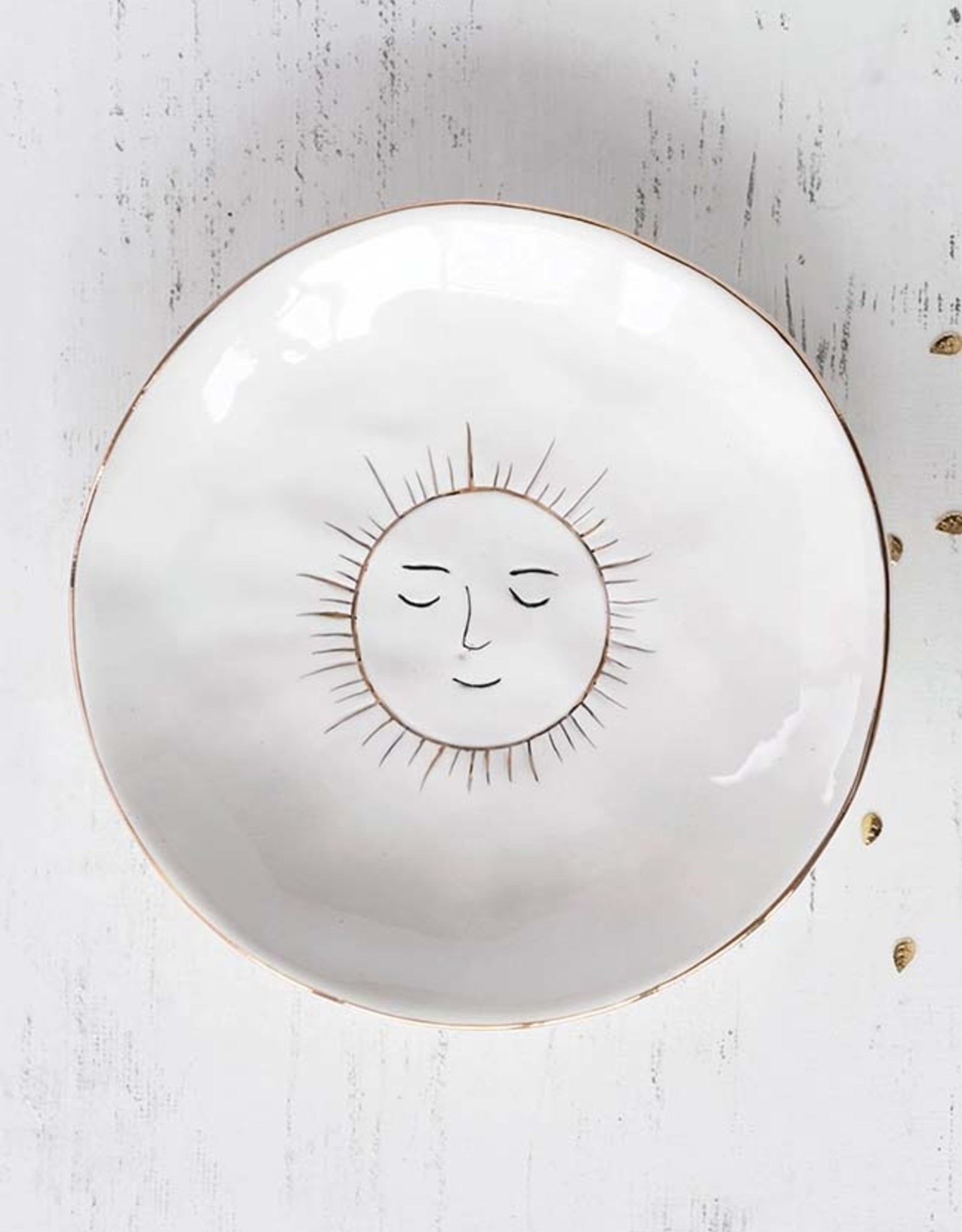 Stoneware Sun Plate