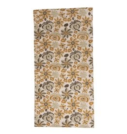 Yellow Floral Embroidered Table Runner