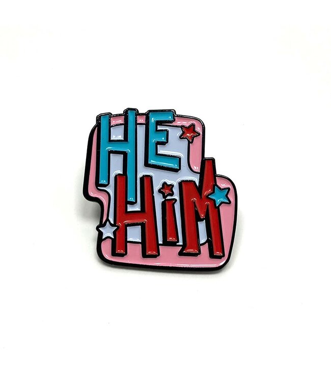 He/Him Pin