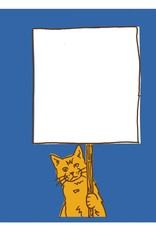Protest Cat Postcard