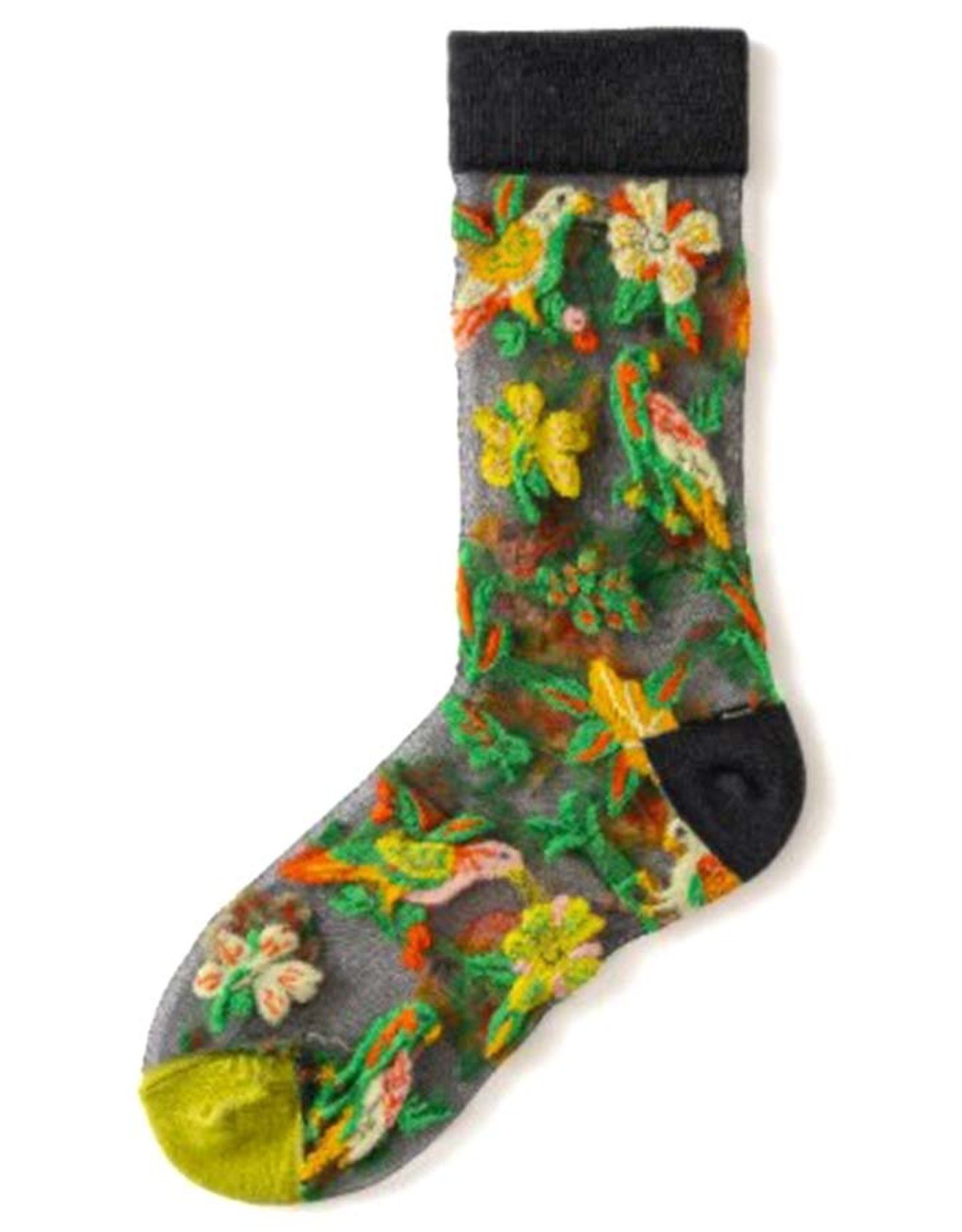 Tropical Parrot Sheer Socks