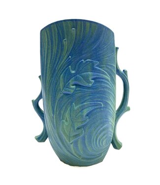Blue Green Winter Maple Vase