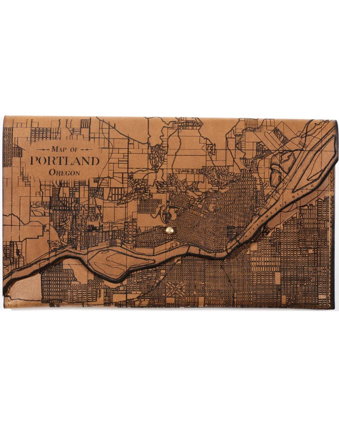 Portland Map Clutch Portland Art Museum Store