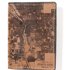 Portland Map Passport Wallet