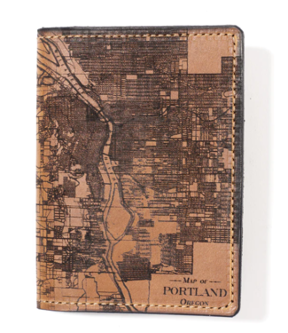 Portland Map Passport Wallet