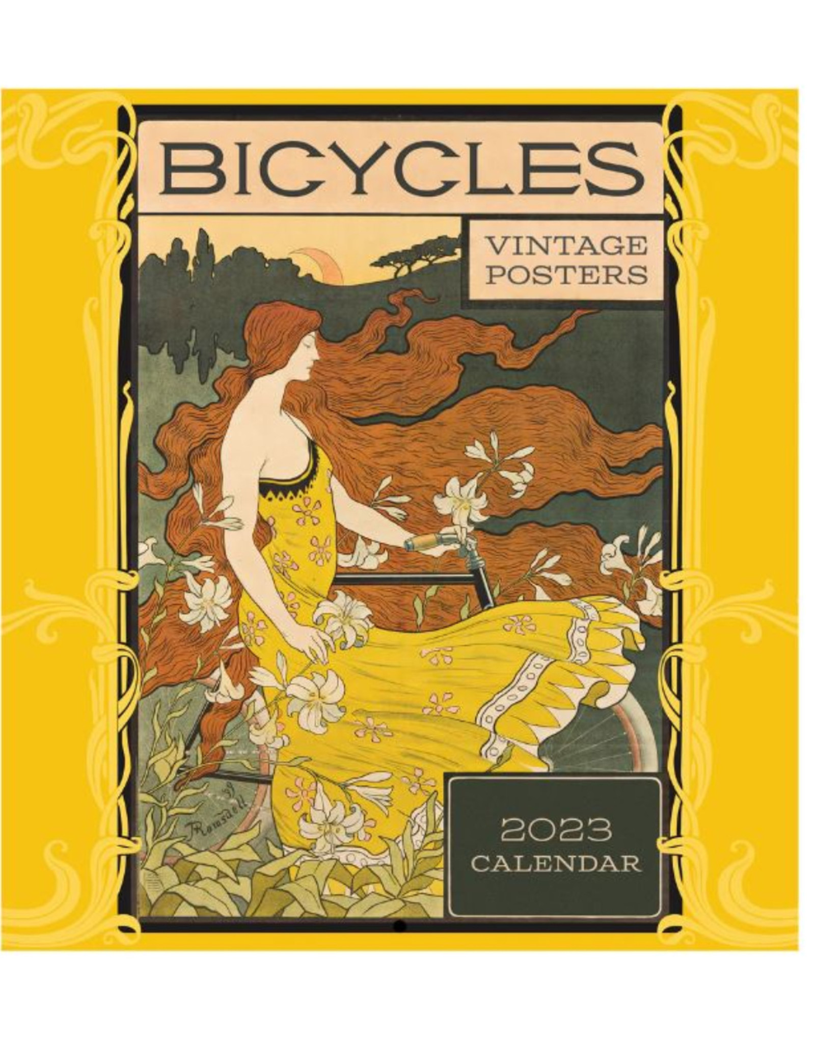Vintage Bicycle Posters 2023 Calendar