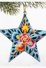 Floral Hanging Star Ornament