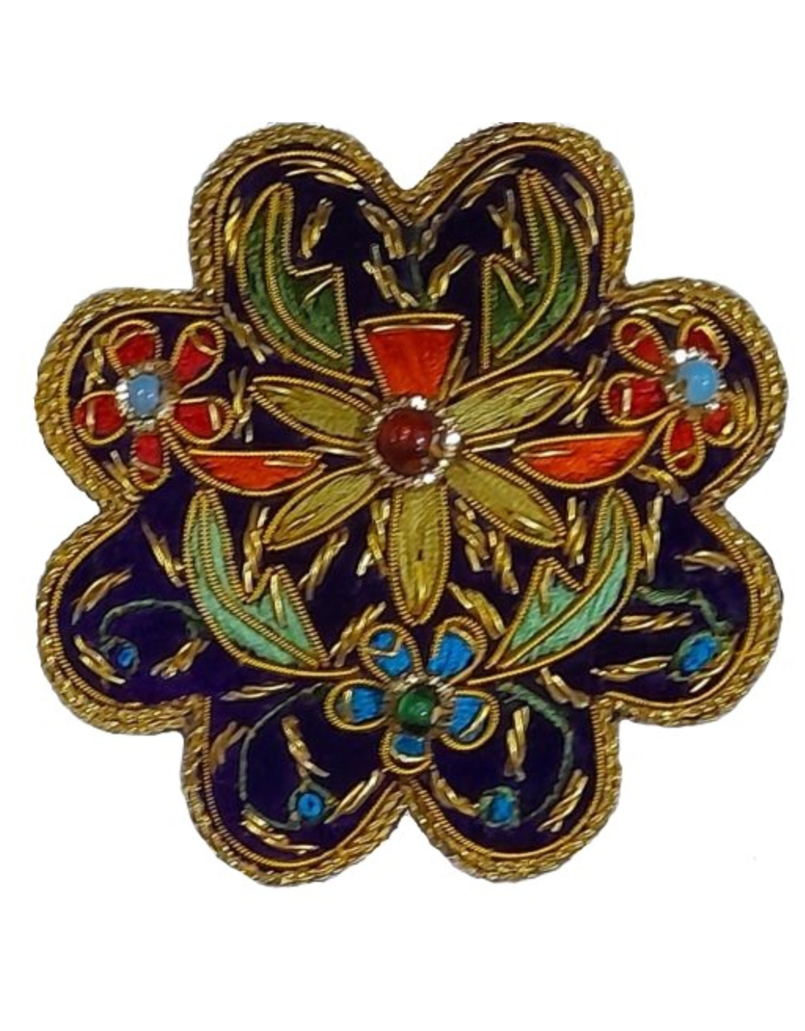 Embroidered Medallion Ornament