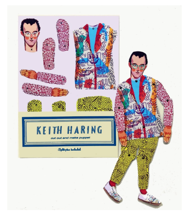Keith Haring Cut & Make Paper Puppet