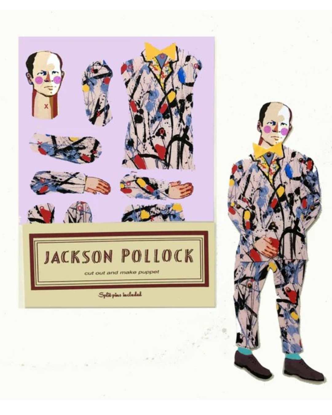 Cut & Make Paper Puppet Jackson Pollock Portland Art Museum Store