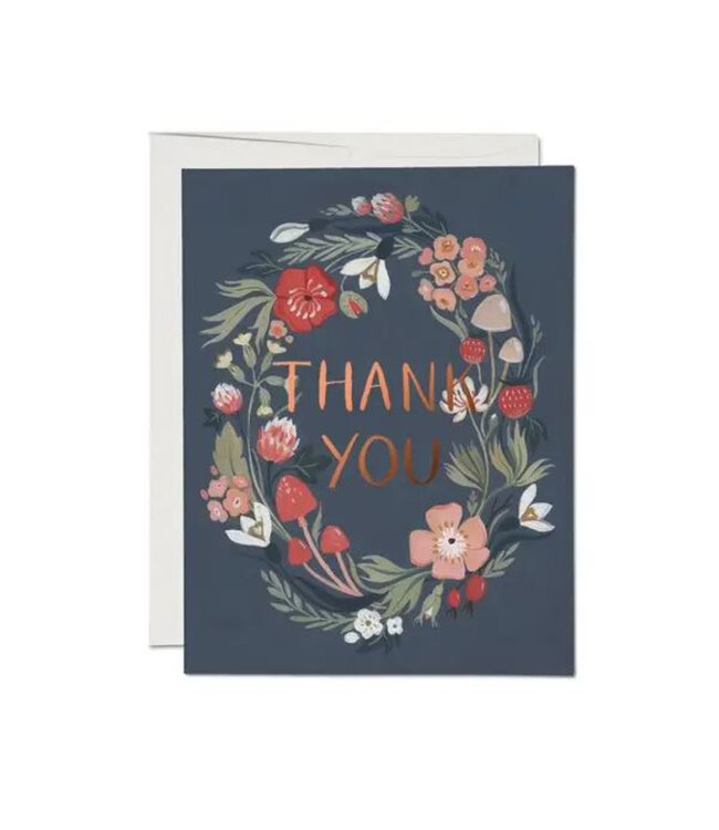 Forest Blue Thank You Boxed Card Set