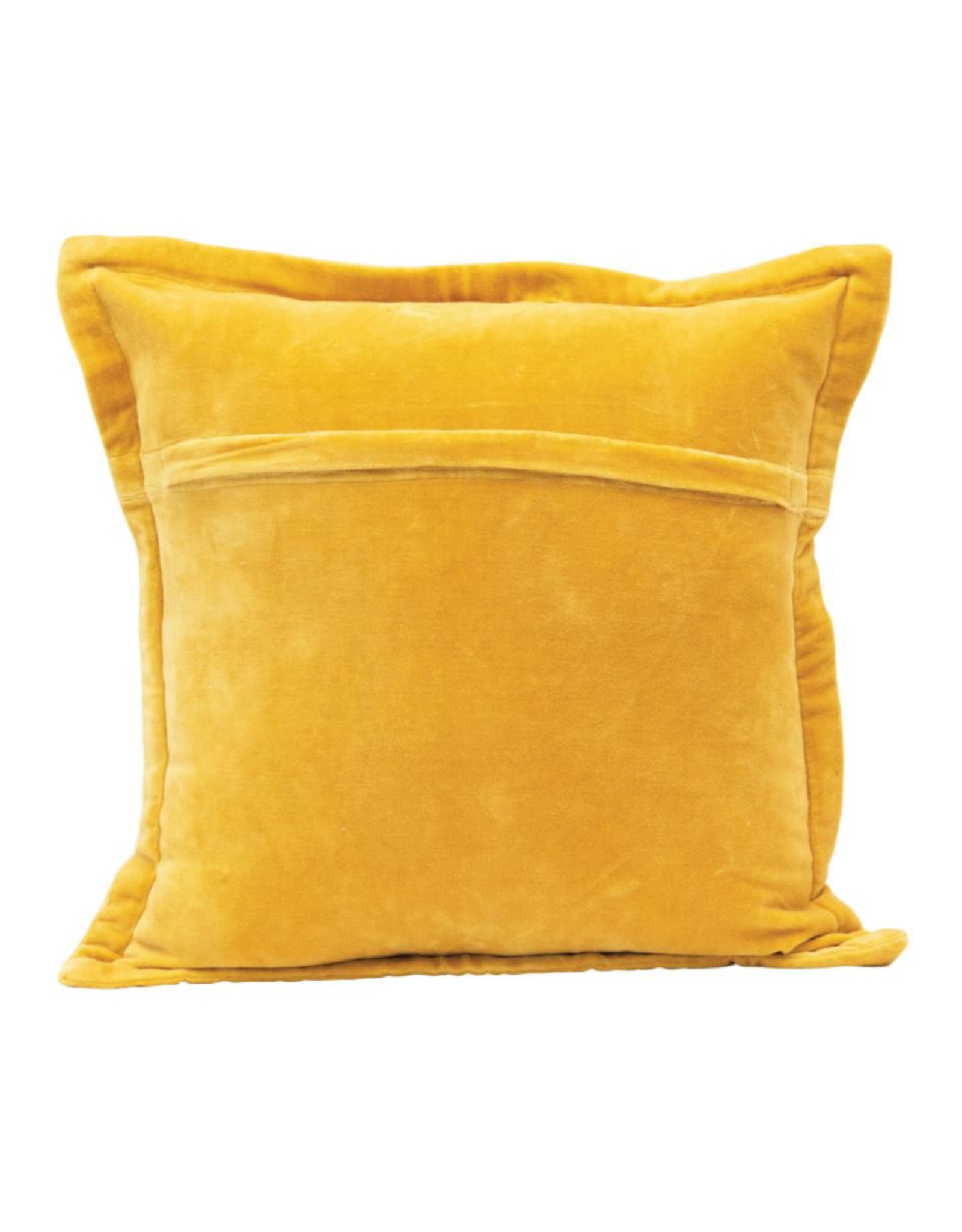 Mustard Velvet Dragonfly Pillow