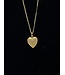 Vintage Gold Heart Locket with Unique Chain