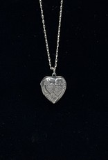 Vintage Silver Double Heart Locket