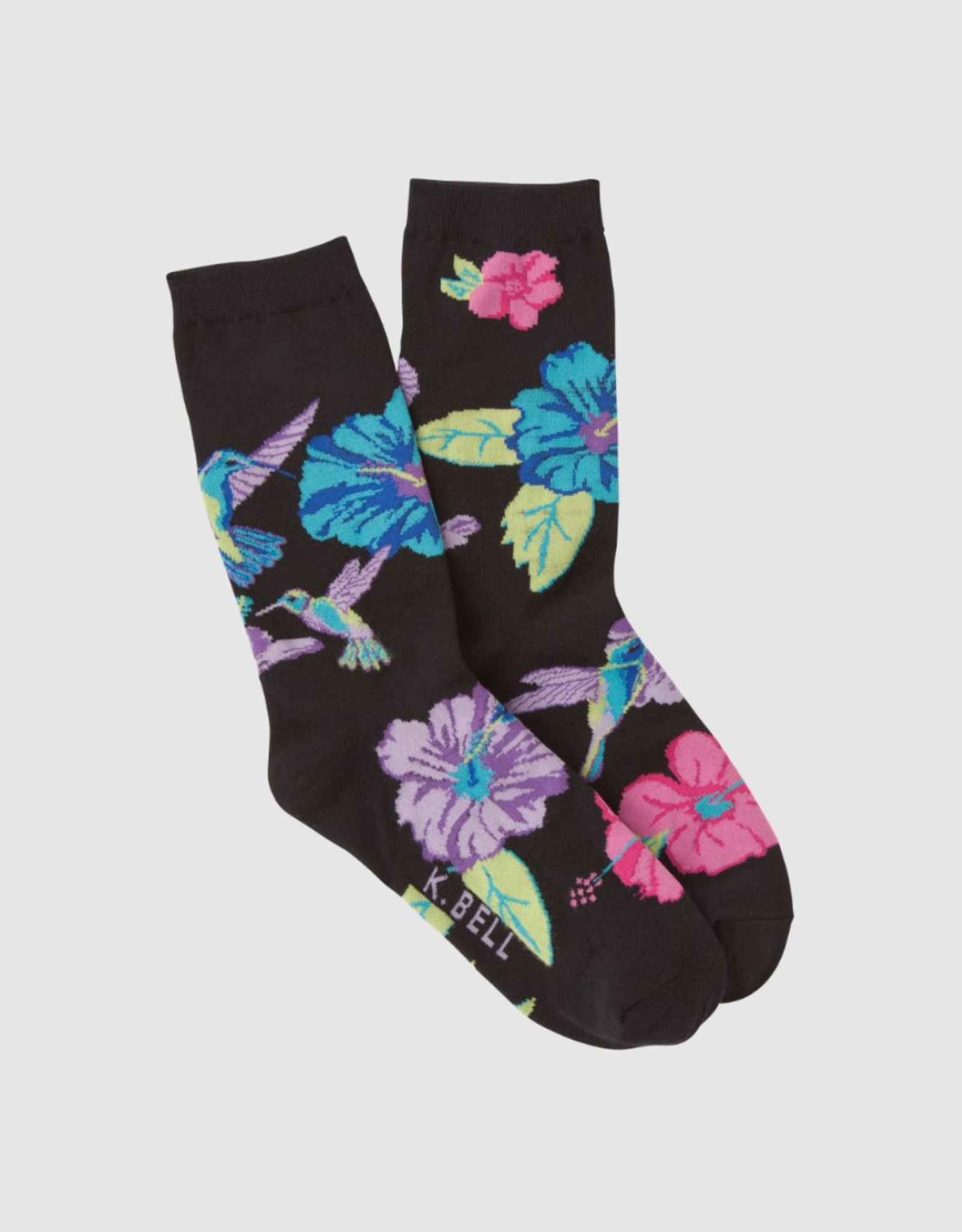 Black Hummingbird Socks