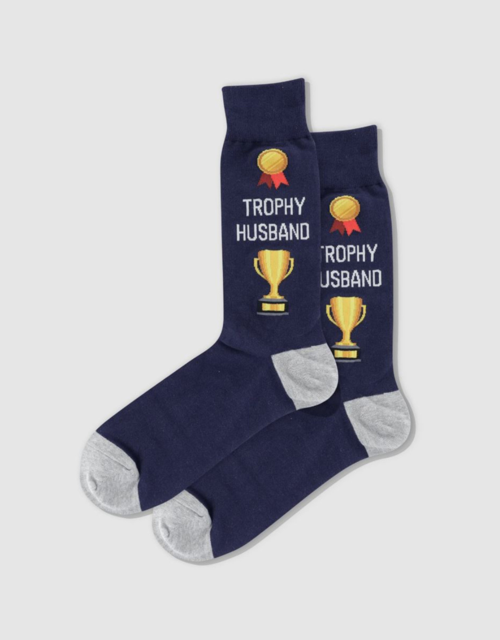Navy Trophy Husband Socks