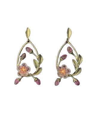 Peach Blossom Oval Earrings
