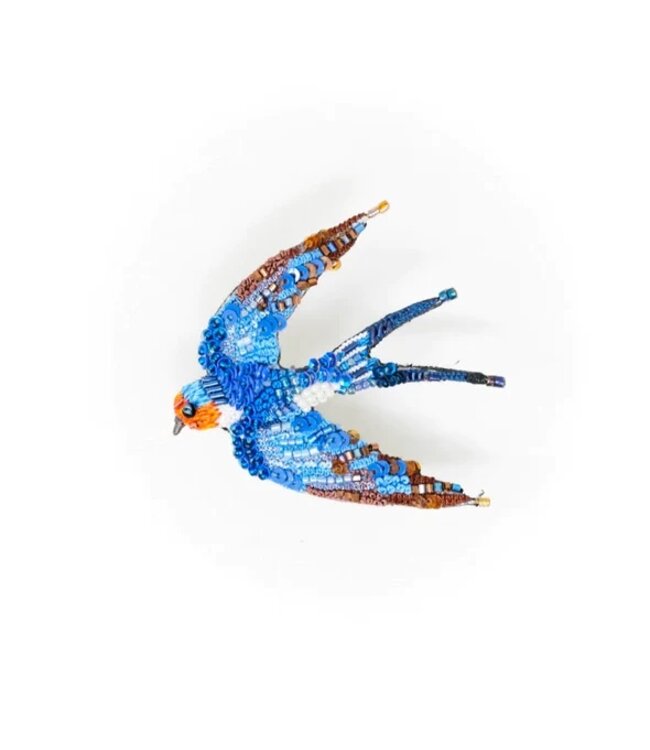 Flying Swallow Brooch