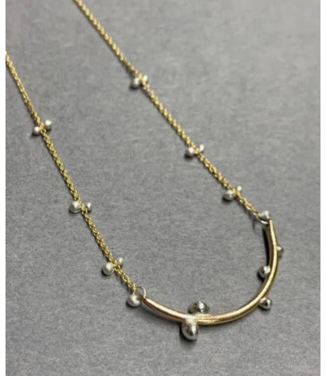 Bulb Necklace in Gold