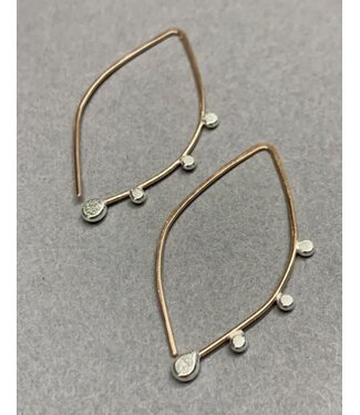 Bulb Hoops in Gold