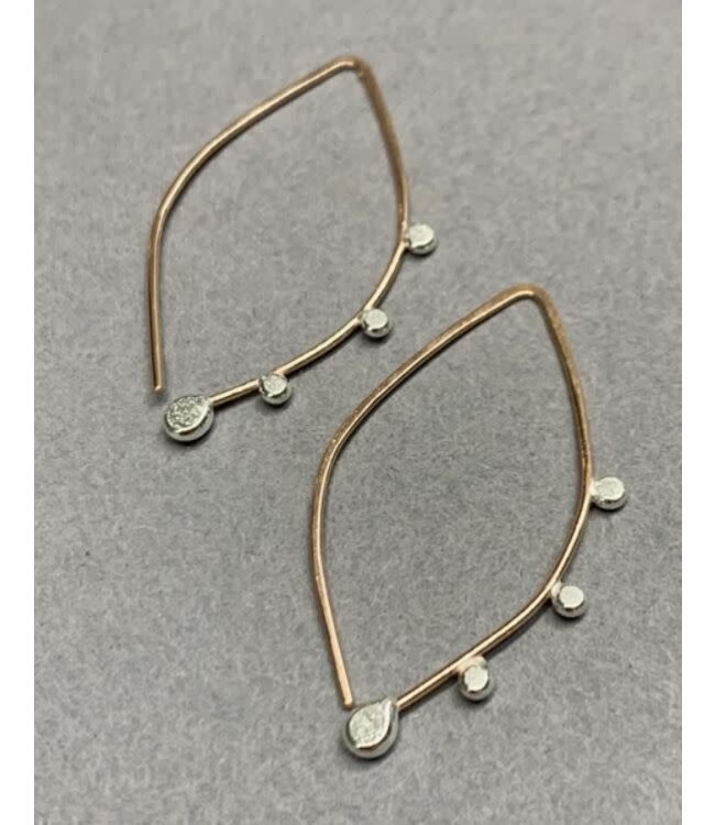 Bulb Hoops in Gold