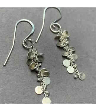 Confetti Cluster Earrings in Silver