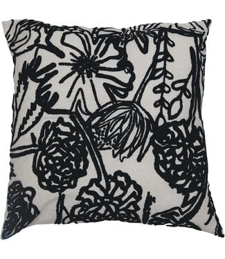 Abstract Flowers Throw Pillow
