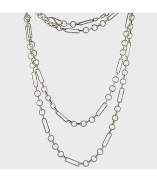 Silver Industrial Link Chain