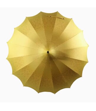 Patterned Yellow Pagoda Umbrella