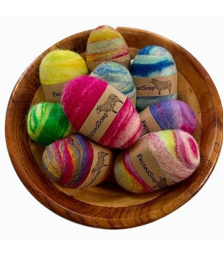 Multicolored Felted Soap