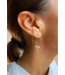 Blooming Hoop Earrings in Gold