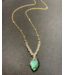 Clustered Wisteria Labradorite Necklace in Gold