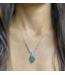 Clustered Wisteria Labradorite Necklace in Gold
