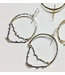 Nara Chandelier Earrings in Oxidized Silver